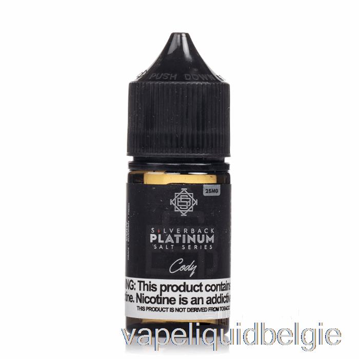 Vape België Cody - Zouten Uit De Silverback Platinum-serie - 30 Ml 45 Mg